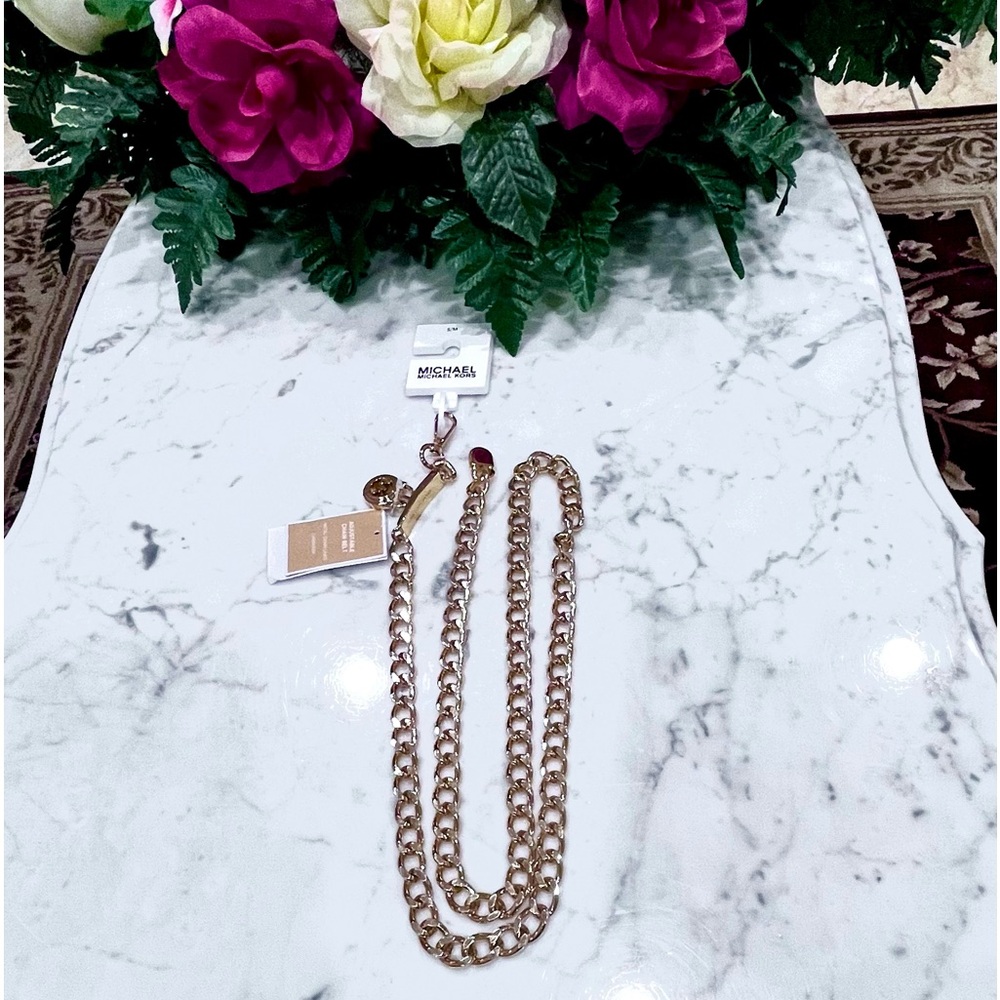 Michael Kors Chain Belt with Padlock